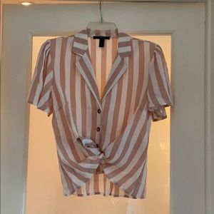 NWOT vertical striped top